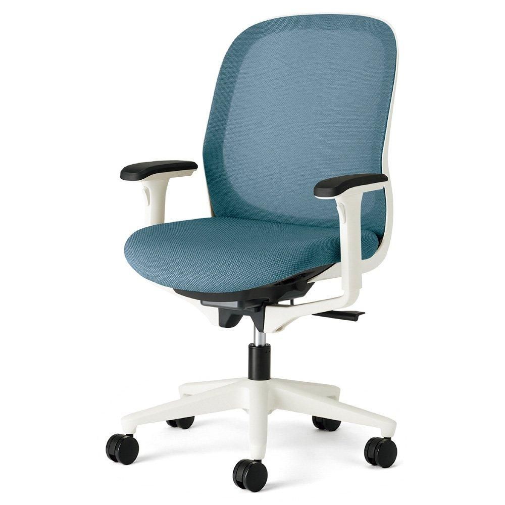 プラス オフィスチェア KD-FT50MKL 【アジャスト肘】【樹脂脚