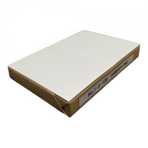 No.1S-100  白色両面無地サンクスカード（二つ折り可）・ 国産上質紙135kg (100mmx148mm) 【100枚】