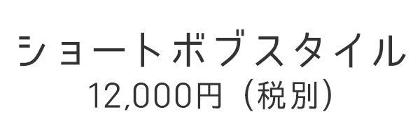[楽らくウィッグ -帽子感覚-] ショートボブスタイル 12,000円(税別)