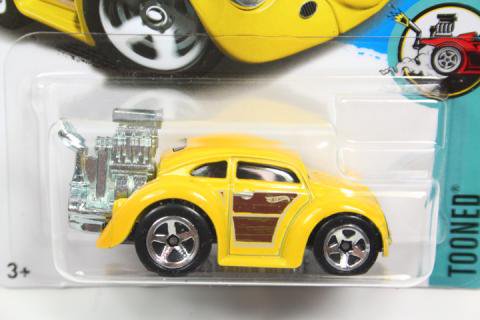 Hot Wheels 2017 #172 Volkswagen Beetle (Tooned) イエロー -  【F.C.TOYS】ホットウィールやナスカーなど、輸入3インチミニカー専門の通販ショップ