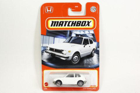 Matchbox 2021 #049 1976 Honda (Civic) CVCC ホワイト - 【F.C.TOYS】ホットウィール やナスカーなど、輸入3インチミニカー専門の通販ショップ