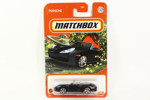 Matchbox 2021 #054 Porsche 911 Carrera Cabriolet (996) ブラック 
