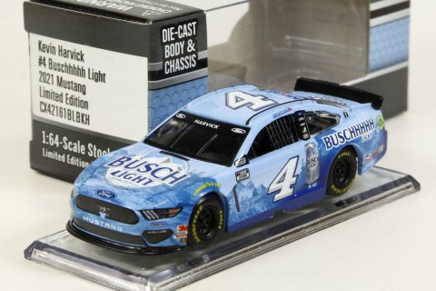 Diecast Chassis 1/64 2021 Kevin Harvick #4 Buschhhhh Light Mustang 