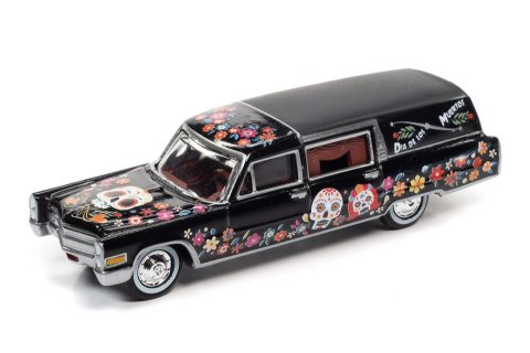 Johnny Lightning MiJo限定 1966 Cadillac Hearse Dia De Los Muertos