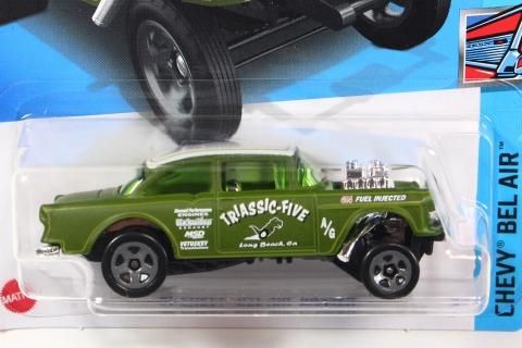 Hot Wheels 2022 #043 55 Chevy Bel Air Gasser グリーン - 【F.C.TOYS 