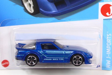 Hot Wheels 2022 #097 Mazda RX-7 (SA22C) ブルー - 【F.C.TOYS