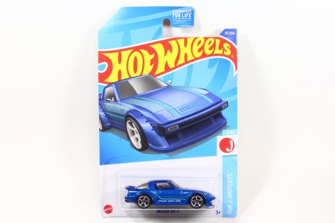 Hot Wheels 2022 #097 Mazda RX-7 (SA22C) ブルー - 【F.C.TOYS