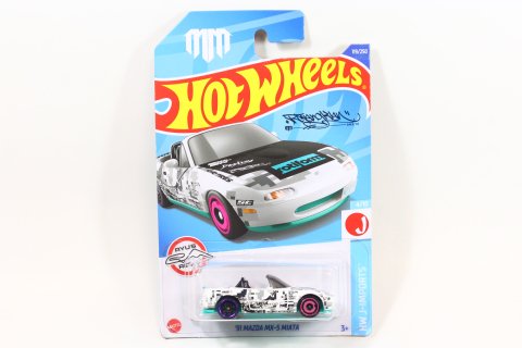 Hot Wheels 2022 #119 91 Mazda MX-5 Miata ホワイト [Ryu's Rides] -  【F.C.TOYS】ホットウィールやナスカーなど、輸入3インチミニカー専門の通販ショップ