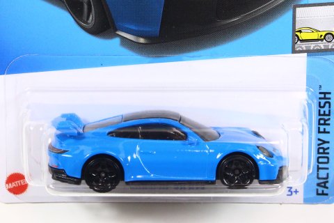 Hot Wheels 2022 #199 Porsche 911 GT3 (992) ブルー [New for 2022