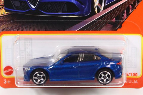 Matchbox 2022 #026 2016 Alfa Romeo Giulia ブルー - 【F.C.TOYS