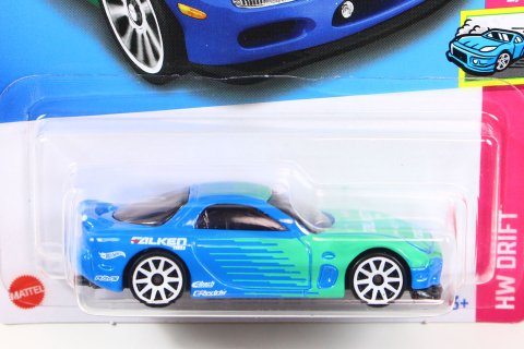 Hot Wheels 2022 #177 95 Mazda RX-7 (FD3S) ブルー FALKEN - 【F.C.