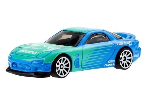 Hot Wheels 2022 #177 95 Mazda RX-7 (FD3S) ブルー FALKEN - 【F.C. 