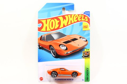 Hot Wheels 2022 #202 71 Lamborghini Miura SV オレンジ [New in 