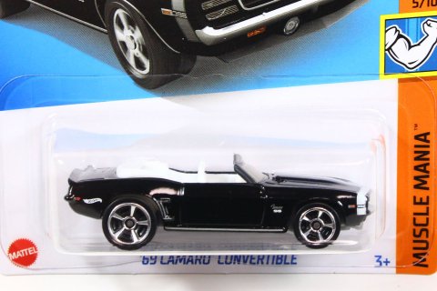 Hot Wheels 2022 #222 69 Camaro Convertible ブラック -  【F.C.TOYS】ホットウィールやナスカーなど、輸入3インチミニカー専門の通販ショップ