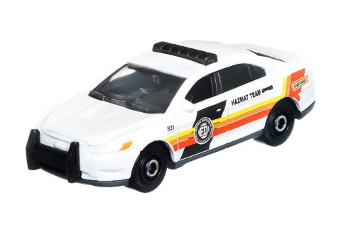 Matchbox 2022 #042 Ford Police Interceptor ホワイト/オレンジ Hazmat -  【F.C.TOYS】ホットウィールやナスカーなど、輸入3インチミニカー専門の通販ショップ