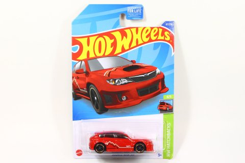 Hot Wheels 2022 #067r Subaru WRX STI レッド - 【F.C.TOYS】ホット