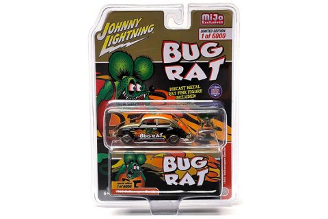 Johnny Lightning MiJo限定 Rat Fink 1965 VW Beetle w/Figure