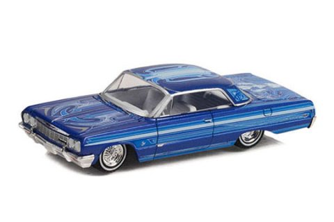 Greenlight MiJo限定 1/64 1964 Chevrolet Impala Lowrider ブルー