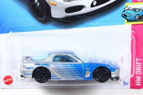 Hot Wheels 2022 #177r 95 Mazda RX-7 (FD3S) シルバー/ブルー FALKEN ...