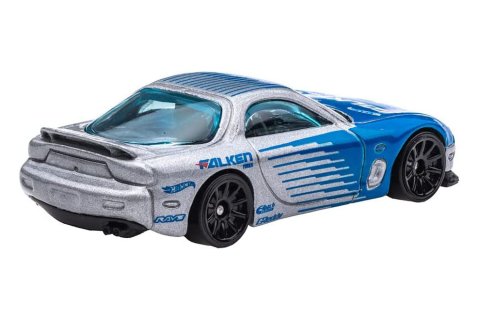 Hot Wheels 2022 #177r 95 Mazda RX-7 (FD3S) シルバー/ブルー FALKEN