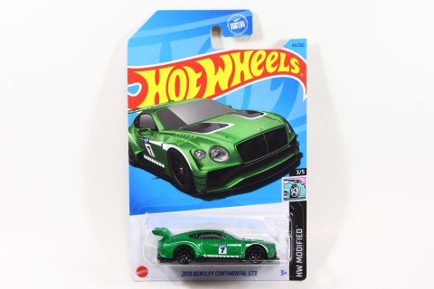 Hot Wheels 2023 #044 2018 Bentley Continental GT3 グリーン No.7