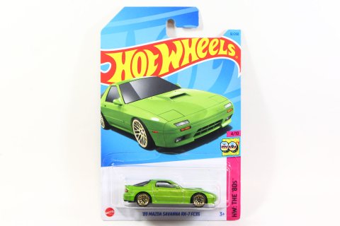 Hot Wheels 2023 #051 89 Mazda Savanna RX-7 FC3S グリーン -  【F.C.TOYS】ホットウィールやナスカーなど、輸入3インチミニカー専門の通販ショップ