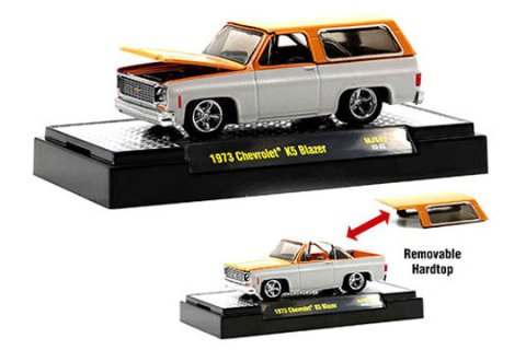 M2 Machines MiJo限定 1/64 1973 Chevrolet K5 Blazer Custom ホワイト/オレンジ -  【F.C.TOYS】ホットウィールやナスカーなど、輸入3インチミニカー専門の通販ショップ