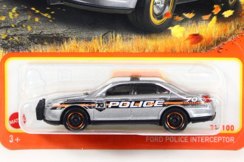 Matchbox 2023 #023 Ford Police Interceptor シルバー [70 YEARS] -  【F.C.TOYS】ホットウィールやナスカーなど、輸入3インチミニカー専門の通販ショップ