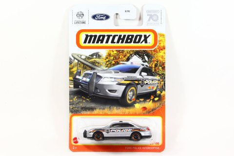 Matchbox 2023 #023 Ford Police Interceptor シルバー [70 YEARS] -  【F.C.TOYS】ホットウィールやナスカーなど、輸入3インチミニカー専門の通販ショップ