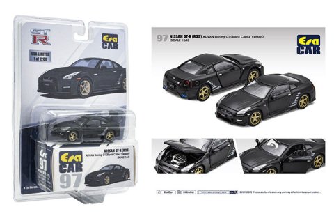 Era Car 1/64 Nissan GT-R (R35) ADVAN Racing GT ブラック [北米仕様パッケージ] -  【F.C.TOYS】ホットウィールやナスカーなど、輸入3インチミニカー専門の通販ショップ