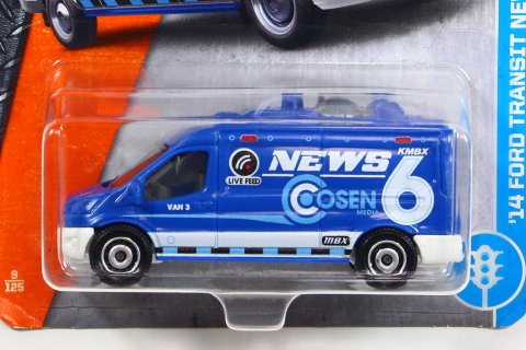 Matchbox 2017 #009 14 Ford Transit News Van ブルー NEWS 6 - 【F.C.