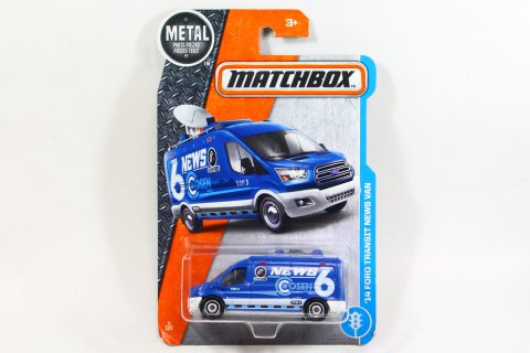 Matchbox 2017 #009 14 Ford Transit News Van ブルー NEWS 6 - 【F.C.