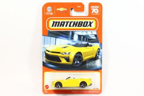 Matchbox 2023 #033 16 Chevy Camaro Convertible イエロー -  【F.C.TOYS】ホットウィールやナスカーなど、輸入3インチミニカー専門の通販ショップ