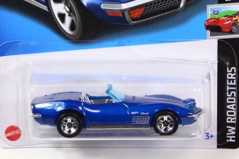 Hot Wheels 2023 #132 72 Stingray Convertible ブルー [New for 2023 