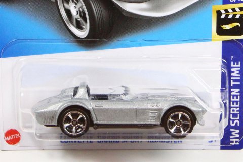Hot Wheels 2023 #154 Corvette Grand Sport Roadster シルバー 