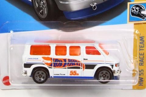 Hot Wheels 2023 #066r Dodge Van ホワイト - 【F.C.TOYS】ホット