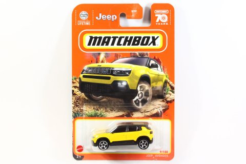 Matchbox 2023 #009 Jeep Avenger イエロー [New for 2023] -  【F.C.TOYS】ホットウィールやナスカーなど、輸入3インチミニカー専門の通販ショップ