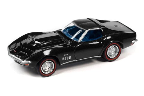 Johnny Lightning Muscle Cars 1969 Chevy Corvette 427 タキシードブラック -  【F.C.TOYS】ホットウィールやナスカーなど、輸入3インチミニカー専門の通販ショップ