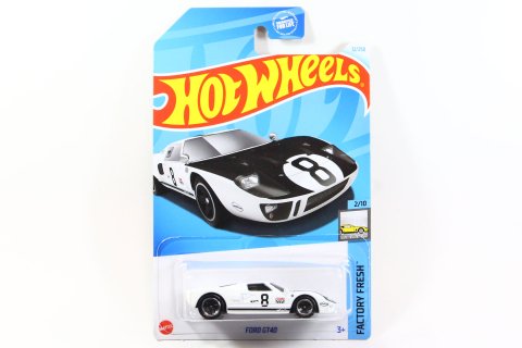 Hot Wheels 2024 #012 Ford GT40 ホワイト/ブラック - 【F.C.TOYS 
