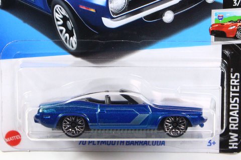 Hot Wheels 2024 #020 70 Plymouth Barracuda ブルー -  【F.C.TOYS】ホットウィールやナスカーなど、輸入3インチミニカー専門の通販ショップ