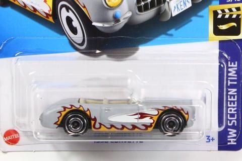 Hot Wheels 2024 #029 1956 Corvette グレー ＜Barbie the Movie