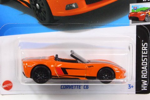 Hot Wheels 2024 #040 Corvette C6 (Convertible) オレンジ - 【F.C.