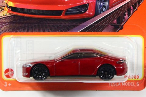 Matchbox 2024 #089 Tesla Model S レッド - 【F.C.TOYS】ホットウィールやナスカーなど、輸入3インチミニカー 専門の通販ショップ