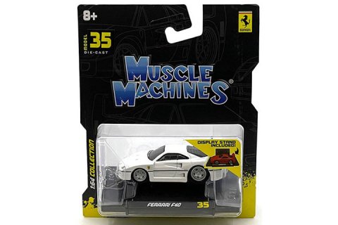 Muscle Machines 1/64 Ferrari F40 ホワイト - 【F.C.TOYS】ホットウィールやナスカーなど、輸入3インチミニカー 専門の通販ショップ