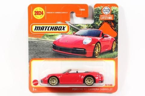 Matchbox 2024 #079 Porsche 911 Carrera Cabriolet (992) レッド 