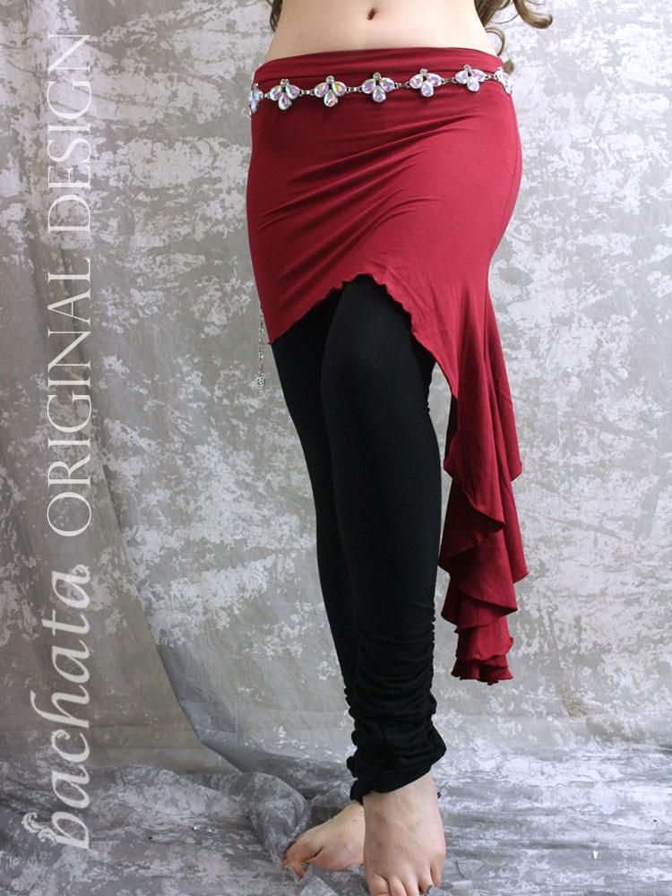 bachataオリジナル アシメオーバースカート・スカーレット (SM/ML