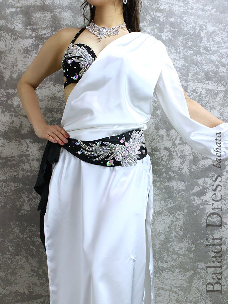 バラディドレスセット・ホワイト - bachata ベリーダンス衣装専門店