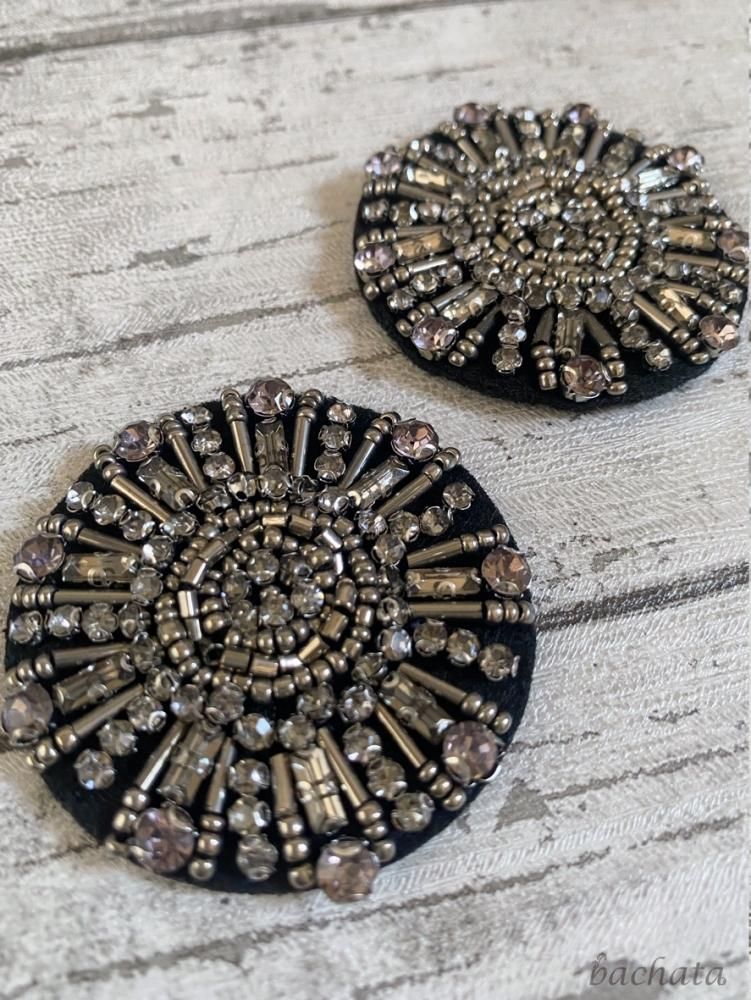 ビーズ刺繍パーツ・丸型BP001【在庫なくなり次第終了・お早目に ビーズ刺繍パーツ・丸型BP001【在庫なくなり次第終了・お早目に