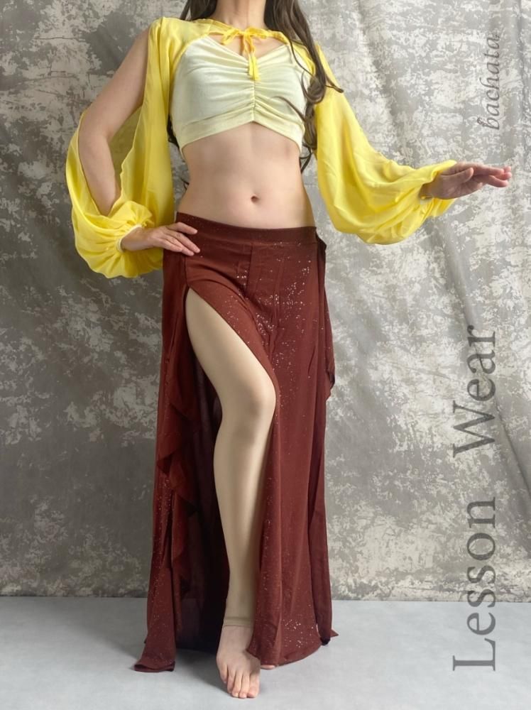 ベリーダンス バルーンスリーブトップ・全3色 ワンサイズ TP5022