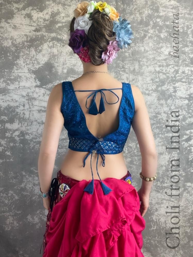新品未使用　ボリウッド　衣装　インド　チョリ　スカート　ベリーダンス　4点セット ボリウッドダンス衣装 新作パート1 チョリとスカートセット